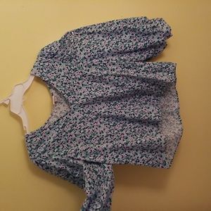 Long sleeved lightweight floral shirt